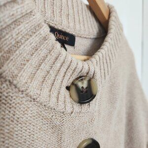 Quince cropped cotton cardigan